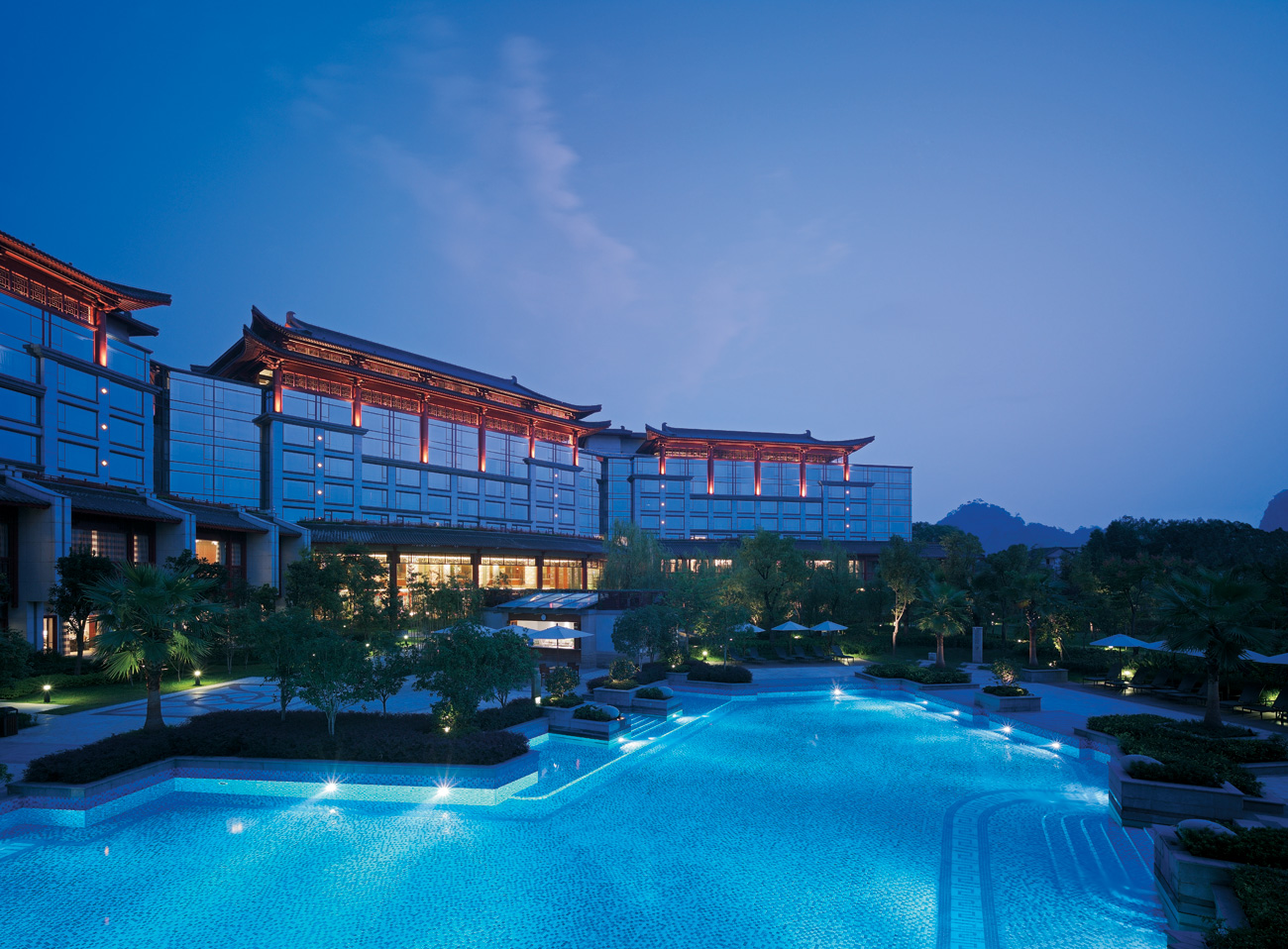 Shangri-La Hotel Guilin_piscine 