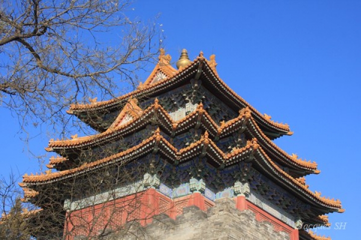Les Tours d’Angle （Jiaolou）de la Cité Interdite (Palais Impérial) de Pékin