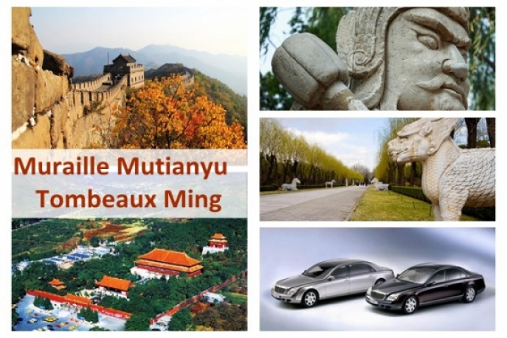 Location voiture 4 sièges: Muraille Mutianyu + Tombeaux Ming
